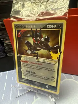 Pokemon Greninja Gold Star SEALED SWSH144 Holo Celebrations NM #7 - Image 3