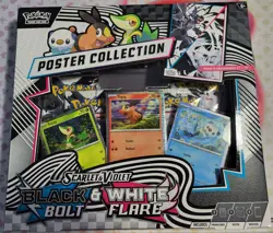 Pokemon TCG Black Bolt & White Flare Unova Poster Collection NEW SEALED - Image 1