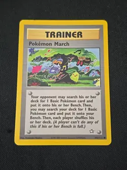 Pokemon March 102/111 Neo Genesis Regular WOTC Vintage Pokemon TCG Near Mint - Image 1