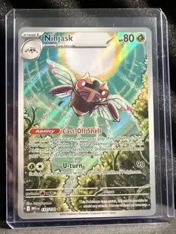 Ninjask 137/132 Pokemon TCG ME01: Mega Evolution Illustration Rare Holo English - Image 1