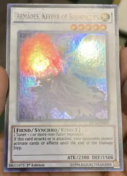 Yugioh 1xCopy 1⃣ Armades Keeper of Boundaries MP14-EN095 Secret Rare 1st Ed VLP - Image 2