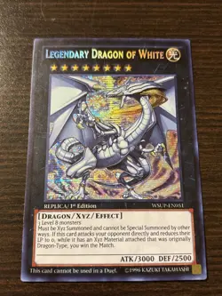Legendary Dragon Of White Secret Rare 1St Edition WSUP-EN051 Yugioh NM - Image 1