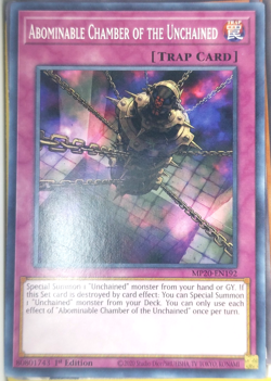 Yugioh Abominable Chamber of the Unchained MP20-EN192 Trading Card Game TCG - Image 1