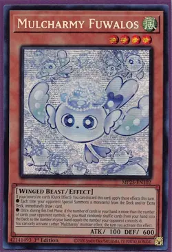 Yugioh! Mulcharmy Fuwalos, MP25-EN102, Prismatic Secret Rare, 1st Edition - Image 1