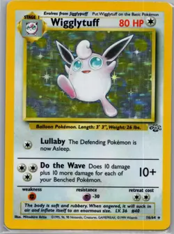 Wigglytuff 16/64 Holo Jungle - Pokemon Card - LP - Image 1
