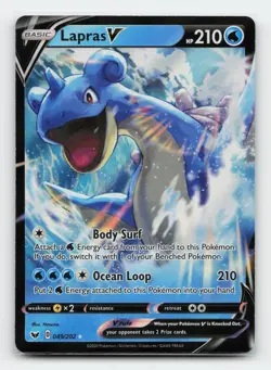 Lapras V 049/202 Ultra Rare SWSH01: Sword & Shield Base Set Pokemon Card - Image 1