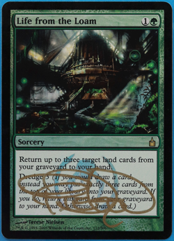 Life from the Loam FOIL Ravnica: City of Guilds NM SIGNED CARD (505109) ABUGames - Image 1