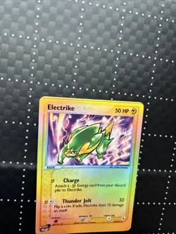 Electrike Pokemon Card Reverse Holo 30/109 with ERROR LINE ON TOP OF CARD - Image 4