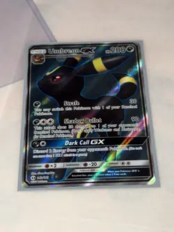 Umbreon GX - 142/149 - Pokemon Sun Moon Base Set Full Art Ultra Rare Card LP - Image 1