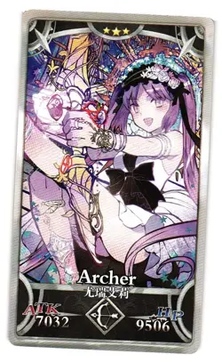 Fate Grand Order FGO Arcade Euryale Archer 3 Star Anime Card - Image 1