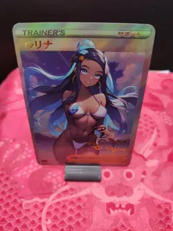 Pokemon Nessa Anime Waifu Sexy Doujin ACG DIY Trainer Art card - Image 3
