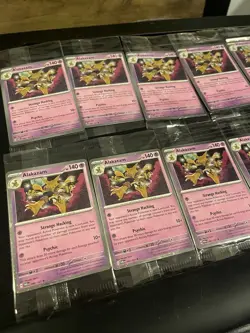 Pokemon Alakazam Twilight Masquerade Cosmos Holo Card 082/167 Sealed Lot Of 10 - Image 2