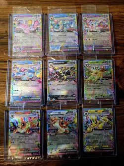 Prismatic Evolutions Surprise Box Stamped EX Promo Cards NM 9/9 Complete Set. 9 - Image 1