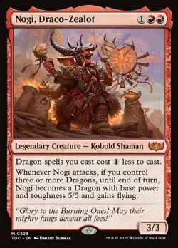 1x Nogi, Draco-Zealot NM-Mint, English Commander: Tarkir: Dragonstorm MTG Magic - Image 1