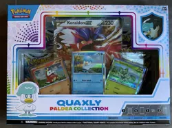 Pokemon TCG Quaxly Paldea Collection Box w/ Foil Promo & Pin - Case Fresh - Image 1
