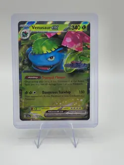 Pokemon Venusaur ex (Stellar Crown Stamp) 001/142 Double Rare Holo - Image 1