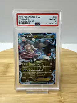 2013 POKEMON PLASMA BLAST PALKIA EX #66 HOLO FOIL PSA 8 NM-MINT - Image 1