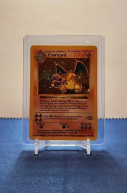 1999 Pokemon Game Base Set Charizard 4/102 Shadowless Holographic - Single Owner - Image 2