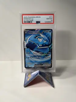 2025 POKEMON DRI EN-DESTINED RIVALS ULTRA RARE #211 DONDOZO EX PSA 10 - Image 1