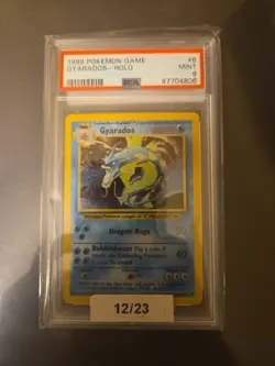 1999 POKEMON GAME GYARADOS-HOLO #6 PSA 9 - Image 1