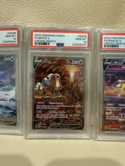 PSA 10 Crown Zenith Suicune GG38 Entei GG36 Raikou GG41 Pokemon Trio ENG - Image 3