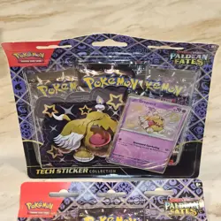 Lot of 2 Pokemon S & V Paldean Fates 3 Pack Blister Tech Sticker Collection - Image 2