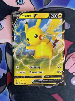 Pikachu V 86/264 - Pokemon TCG Sword & Shield Fusion Strike 2021 Ultra Rare NM - Image 1