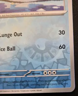 Sealeo 044/191 Reverse Holo Common Scarlet & Violet: Surging Sparks Pokemon TCG - Image 5