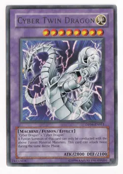 Yu-Gi-Oh! Cyber Twin Dragon DP04-EN011 Rare Unlimited NM - Image 1