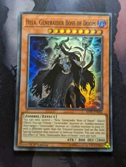 Hela, Generaider Boss of Doom MYFI-EN032 Super Rare 1st Ed YuGiOh! - VLP - Image 1
