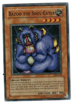 YUGIOH - BAZOO THE SOUL-EATER - LON-064 - UNLIMITED - SUPER RARE - Image 1