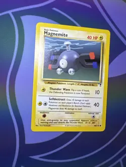 Magnemite 80/110 Legendary Collection Rare Vintage Pokemon Card - Image 2
