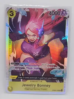 Jewelry Bonney OP08-105 SR ONE PIECE Tcg Card Game NM Yellow - Image 1