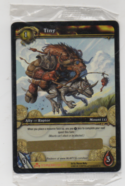 Upper Deck World Of Warcraft WOW CCG Loot Card Tiny Unscratched - Image 1