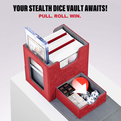 Commander Deck Box for MTG with Dice Tray, Holds 100 Double-Sleeved Cards,Card D - Image 3