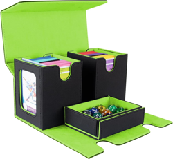 MTG Commander Deck Box - Portable Double Card Deck Box Fits 200 Double Sleeved C - Image 1