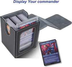 MTG Deck Box for Commander Display,Card Deck Box Fits 100 Double Sleeved Cards, - Image 2