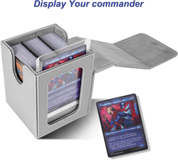 MTG Deck Box for Commander Display,Card Deck Box Fits 100 Double Sleeved Cards, - Image 2