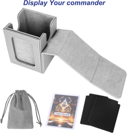 MTG Deck Box for Commander Display,Card Deck Box Fits 100 Double Sleeved Cards, - Image 4