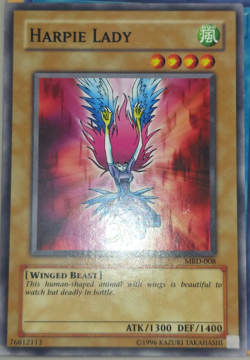 Yugioh Harpie Lady MRD-008 Trading Card Game TCG - Image 1