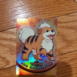 Spectra Pokemon Topps Chrome 2000 TV #58 Growlithe Holo Vintage Trading Card LP - Image 1