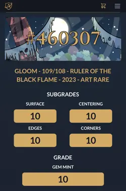 ACE 10 Gloom 109/108 | Ruler of the Black Flame Art Rare | Japanese Pokemon Card - Image 4