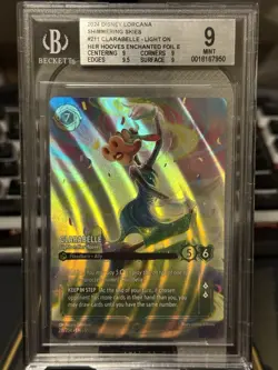 Disney Lorcana 2024 Shimmering Skies Foil Enchanted Clarabelle Card #211 BGS 9 - Image 1