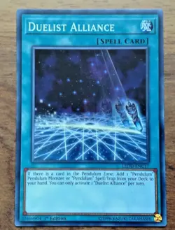 YUGIOH CARD DUELIST ALLIANCE LEDD-ENC17 1st EDITION. Free Postage - Image 1
