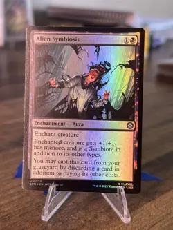 Alien Symbiosis - 50 - SPM - Foil - NM - MTG Magic the Gathering - Image 1