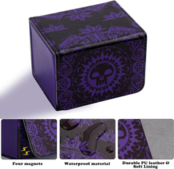 Deck Box for MTG Cards, Trading Commander Deck Case Holds 120+ Sleeved Cards, PU - Image 4