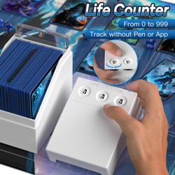 Mtg Deck Box with Life Counter, Commander Deck Box Fits 100 Double-Sleeved Cards - Image 3