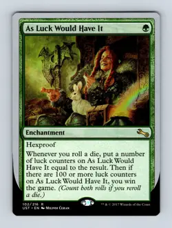 As Luck Would Have It Unstable Non-Foil MTG NM - Image 1