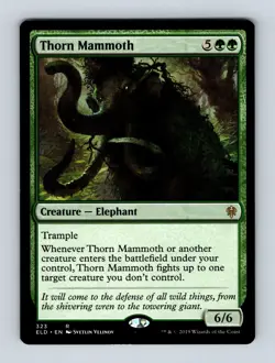 Thorn Mammoth Throne of Eldraine Non-Foil MTG NM - Image 1
