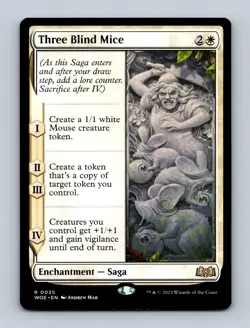 Three Blind Mice Wilds of Eldraine Non-Foil MTG NM - Image 1